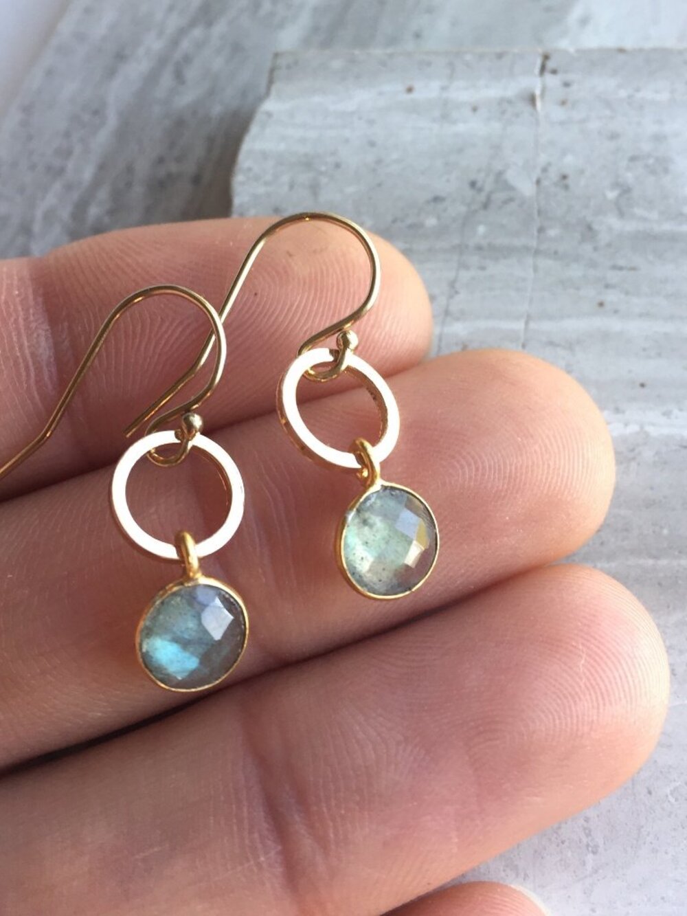 14k goldsterling silver Labradorite Earrings